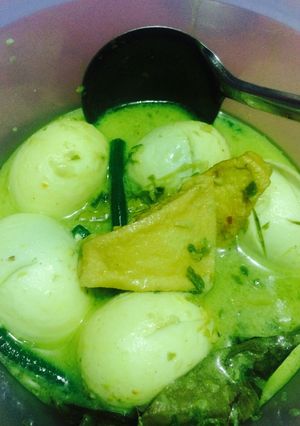 Foto resep Telur lemak hijau