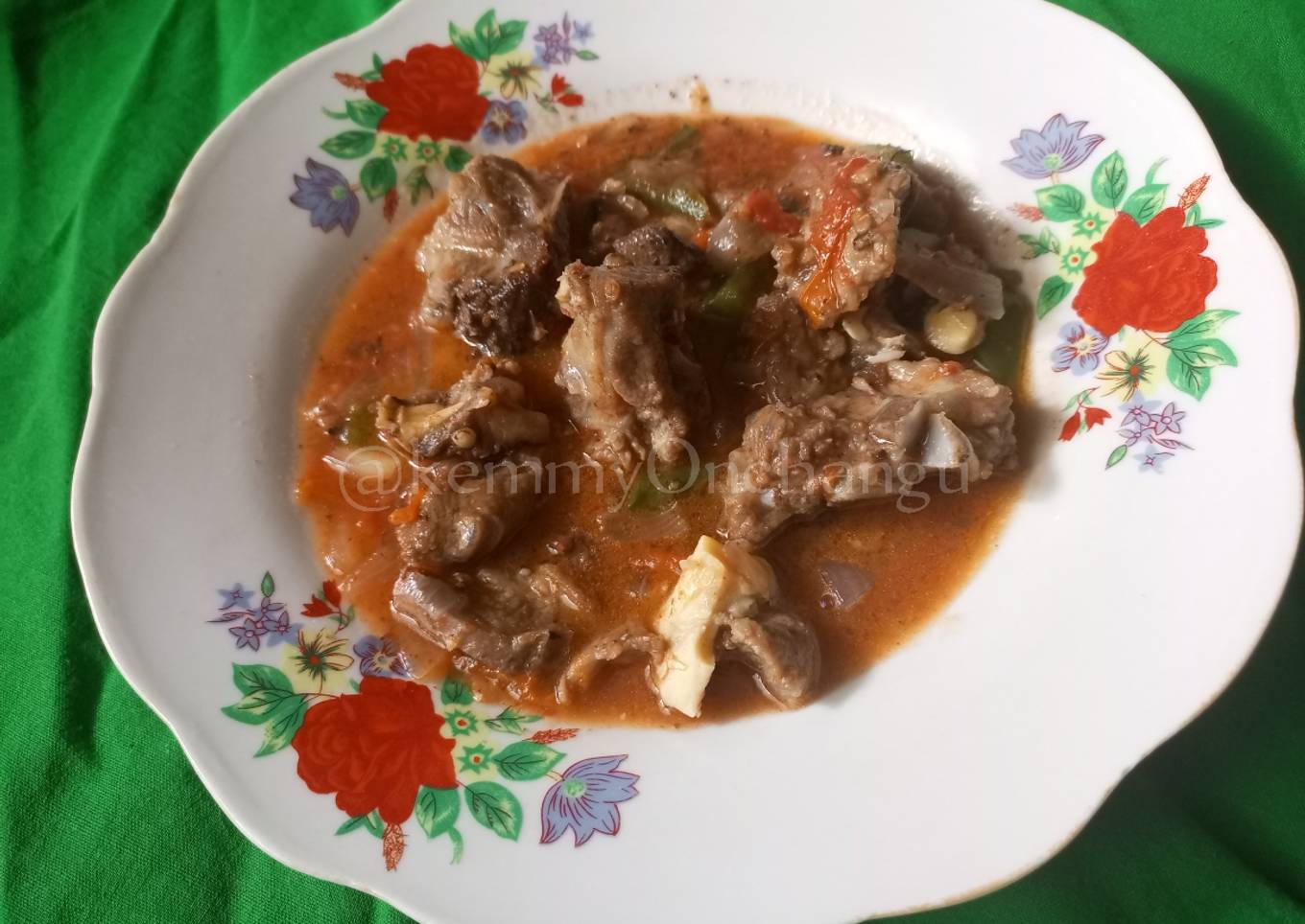 Kenyan goat meat stew