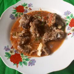 Kenyan goat meat stew A picture of Kenyan goat meat stew.