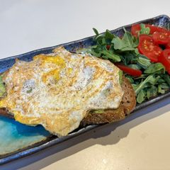A picture of Anytime Open-Faced Avocado Sandwich (Avocado Toast!).