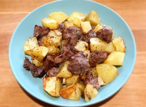 Foto principal de Bocados de ternera/cerdo y patata en airfryer x