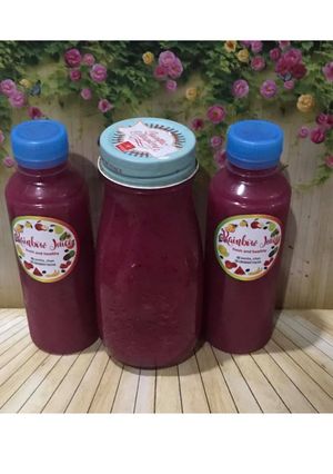 Foto resep Diet Juice Blueberry Purple Cabbage Guava Lime