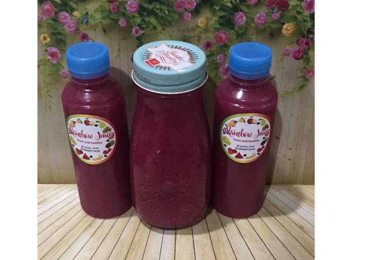 Langkah Mudah untuk Membuat Diet Juice Blueberry Purple Cabbage Guava Lime, Menggugah Selera
