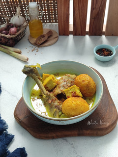 Foto resep Kare Ayam Kampung Telur Tahu