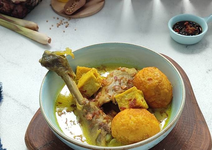 Kare Ayam Kampung Telur Tahu