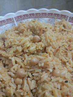 A picture of Chickpeas Pulao 🍸🍛.