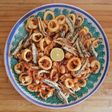 Fritto misto di pesce con farina integrale 🌷