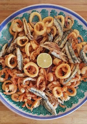 Foto di Fritto misto di pesce con farina integrale 🌷