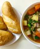 Sườn hầm rau củ