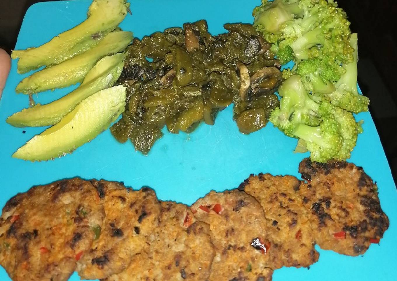 Mini tortitas de carne molida de res y zanahoria