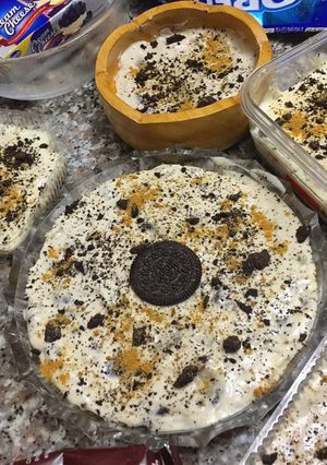 A picture of No bake cheesecake.