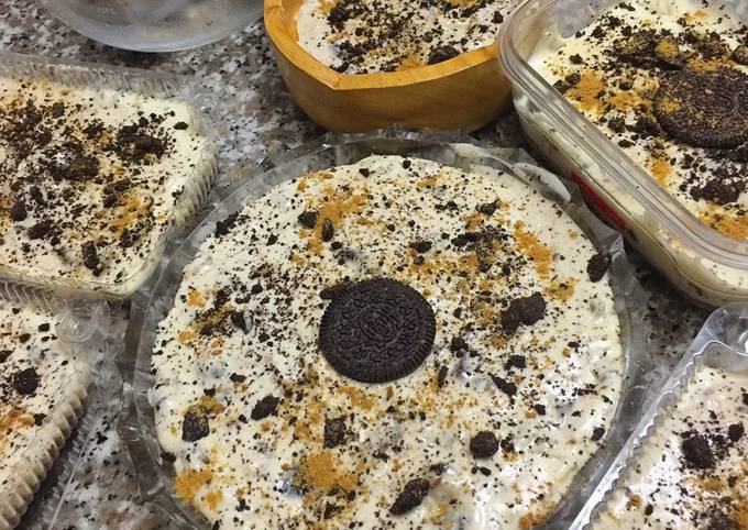 Steps to Make Favorite No bake cheesecake