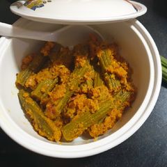 A picture of Drumsticks sabji.