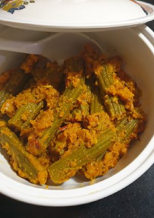 A picture of Drumsticks sabji.