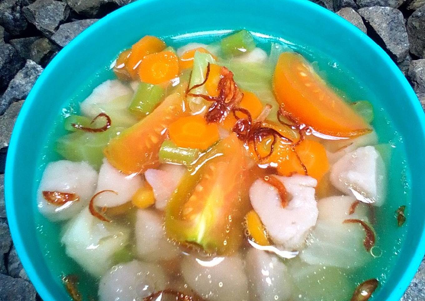 Eenvoudige Soep Sayyur Baso