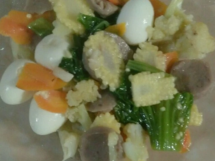 Cara Gampang Menyiapkan Resep Capcay baso + telur puyuh yang Bisa Manjain Lidah Anti Ribet, Bisa Manjain Lidah