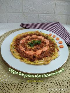 Foto resep *Pizza Sayuran Ala Okonomiyaki*