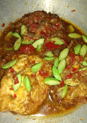 Foto resep Telur Ceplok Masak Pedas