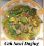 Cara Mudah Menyiapkan Resep Cah Sawi Daging (Pedas) yang Lezat