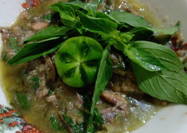 Resep Sambel ijo ikan asin peda merah Lezat