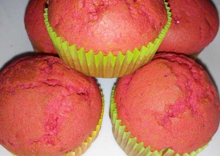 Recipe of Appetizing Red velvet muffins#my Valentine&#39;s recipe#author marathon
