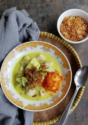Foto resep Ketupat Sayur Bumbu Kuning