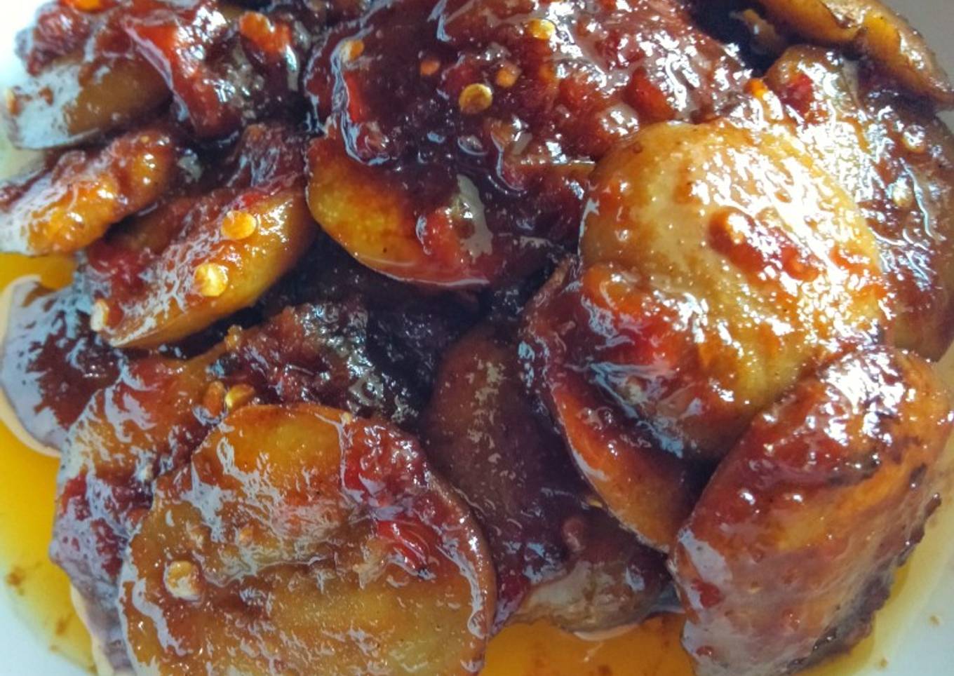 Semur jengkol pedas