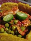 Sayur cempoka+udang with bakwan rebon udang