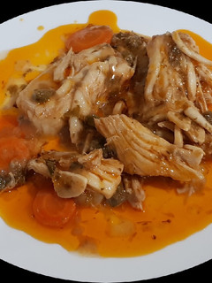 Una foto de Raya en escabeche a la siciliana