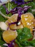 Ensalada de espinacas con fruta