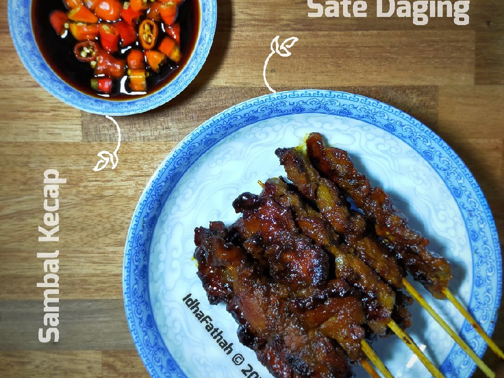 Resep Sate Daging Sambal Kecap, Sempurna