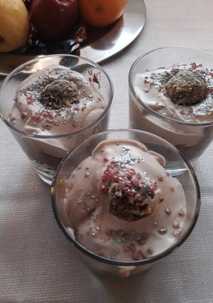Csokihabos pohárdesszert szilveszterre (gluténmentes) recept fotója