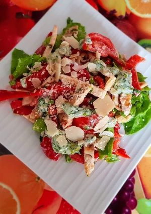 O poză a rețetei Salată cu dressing italian😋.