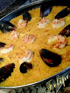 Una foto de Arroz a banda con mejillones