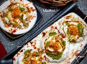 A picture of dahi bhalla chaat