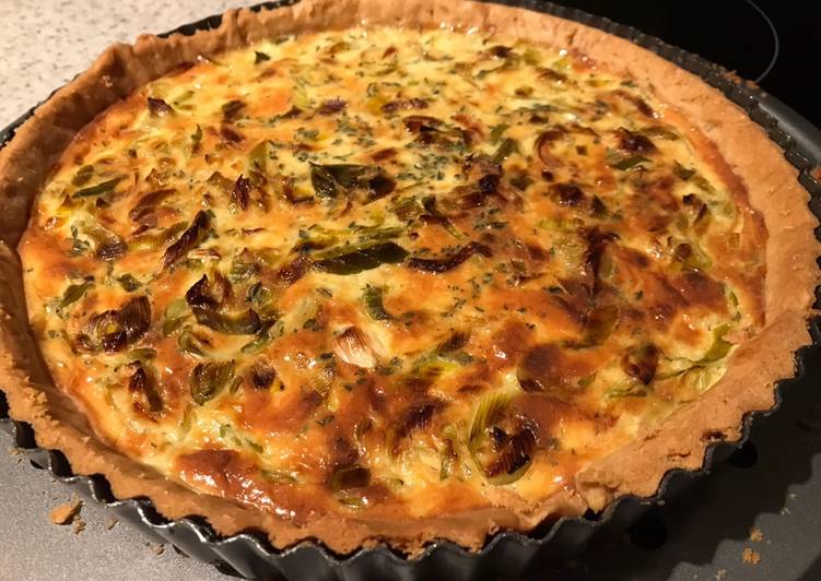 Leek quiche