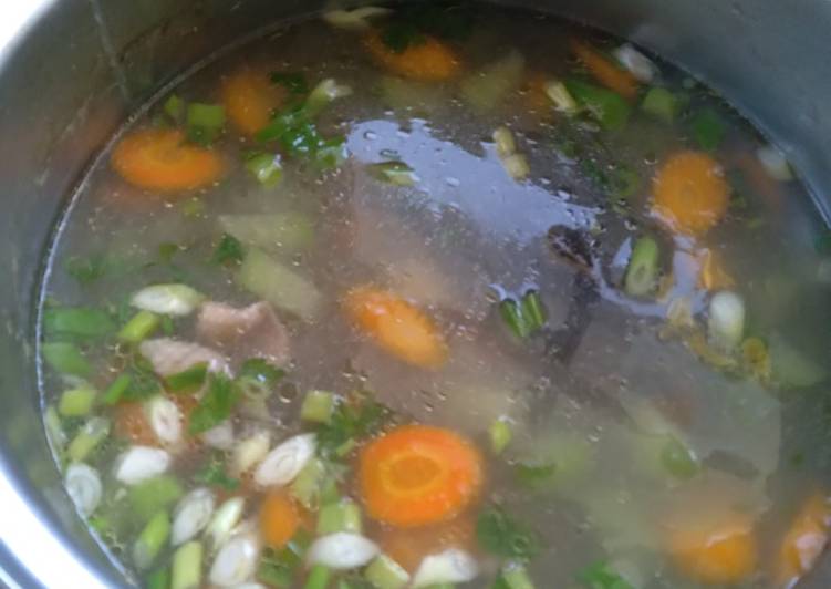 Resep Sup ayam sayuran Anti Gagal