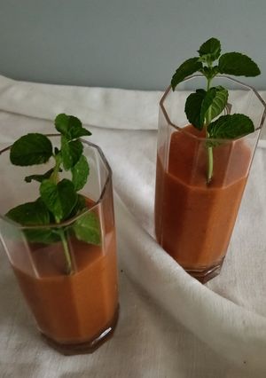 Foto di Sorbetto veloce di albicocche e menta