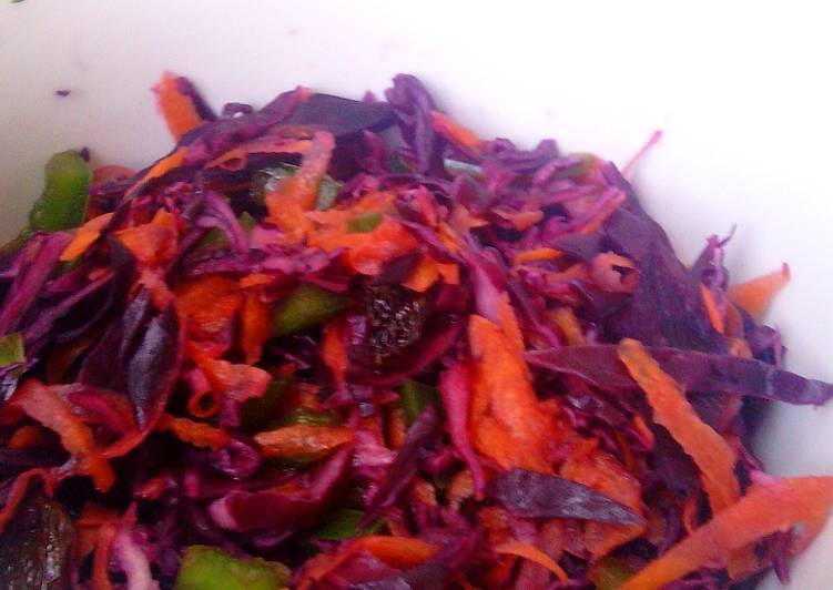 Recipe of Award-winning Purple Cabbage Raisins Salad