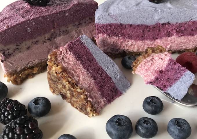 Easiest Way to Make Award-winning Raw Vegan Berry Cheesecake