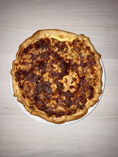 Une photo de Quiche thon/poireaux/moutarde