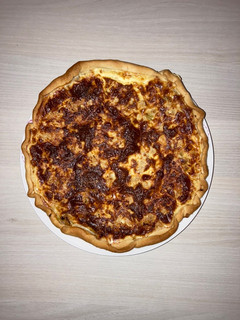 Une photo de Quiche thon/poireaux/moutarde