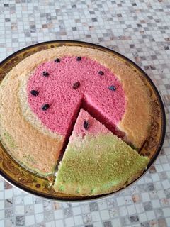 عکسی از دستور کیک هندوانه