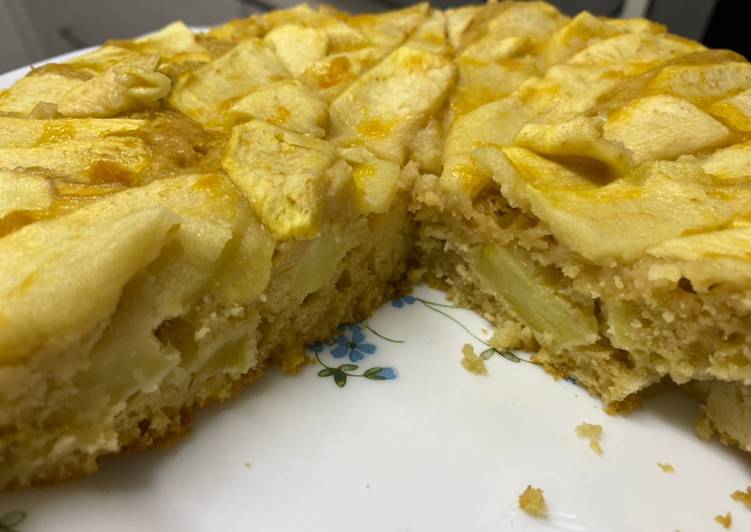 Bizcocho de manzana con robot (Lidl) monsieur cuisine plus