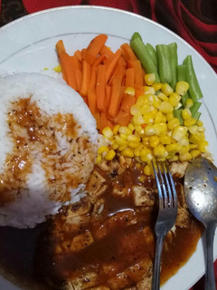Foto resep Chicken steak with saus Barbeque simpel dan enak