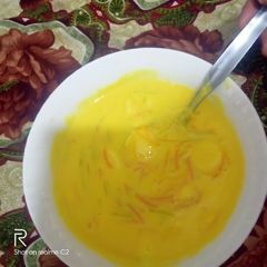 A picture of Mango custard 🍮.