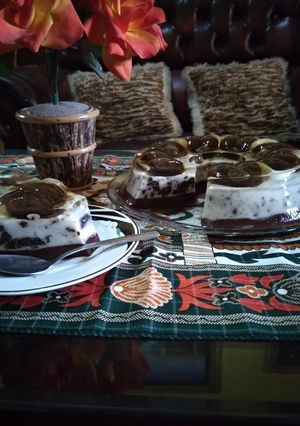 Foto resep Puding Lapis Coklat Oreo