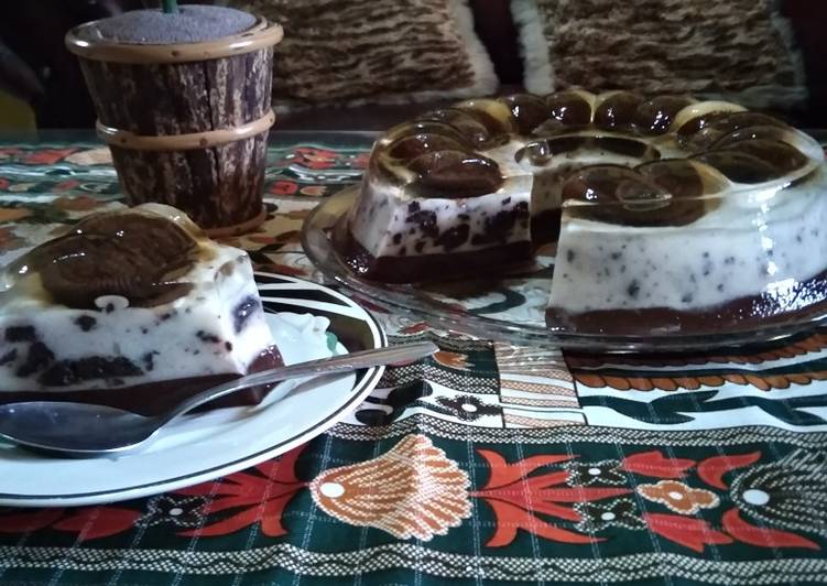 Langkah Mudah untuk Membuat Puding Lapis Coklat Oreo Anti Gagal