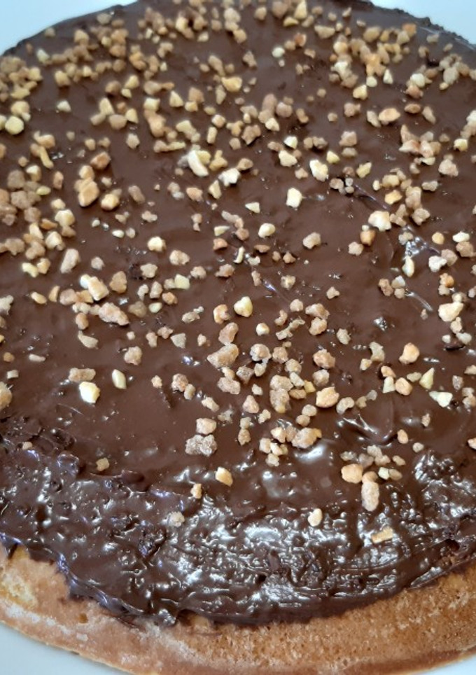 Una foto de Bizcocho sólo con 1 huevo sin horno *merienda deliciosa y rápida*