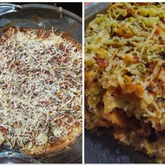 A picture of Bread lasagne 😋.